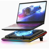 llano RGB Laptop Cooling Pad, Gaming Laptop Cooler with Powerful Turbofan, Fast Cooling Laptop 15.6-