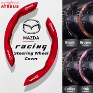 เคสกันลื่นพวงมาลัยรถยนต์มาสด้าสำหรับ Mazda 2 3 CX5 CX30 CX8 CX3 Mazda2 6 5 Bl Gh Gp ฝาครอบพวงมาลัยพว