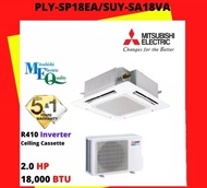 MITSUBISHI R410A INVERTER CEILING CASSETTE 2.0HP SUY-SA18VA2