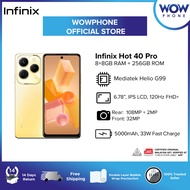 Infinix Hot 40 Pro [8GB+8GB RAM | 256GB ROM] - Original Warranty by Infinix Malaysia