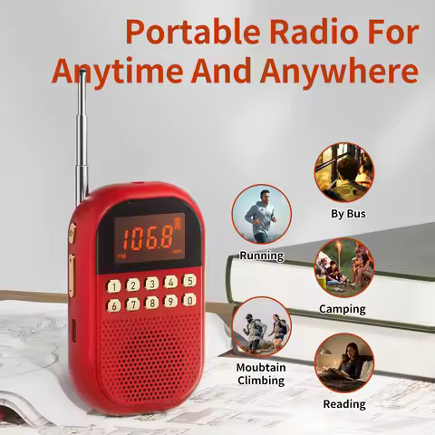 Mini Radio Pro: USB/SD Dual Card Support - HD Sound - Portable Outdoor Design - One-click Station Se