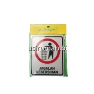 ACRYLIC LABEL 9.5*11.5CM Keep Clean + SYMBOL SIGN BOARD