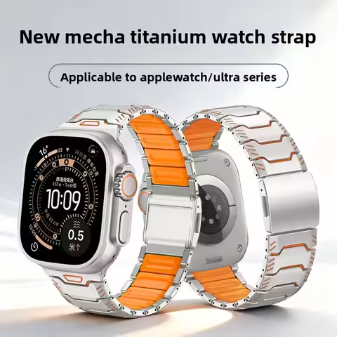 Titanium Magnetic Buckle Watch Band Quick Fit Wristband for Apple iWatch Series Ultra 3 2 Smart Watc