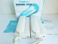 INTERKOM TELEPHONE INTERCOM TELEPON INTERPHONE KABEL SEPASANG ISI 2PC