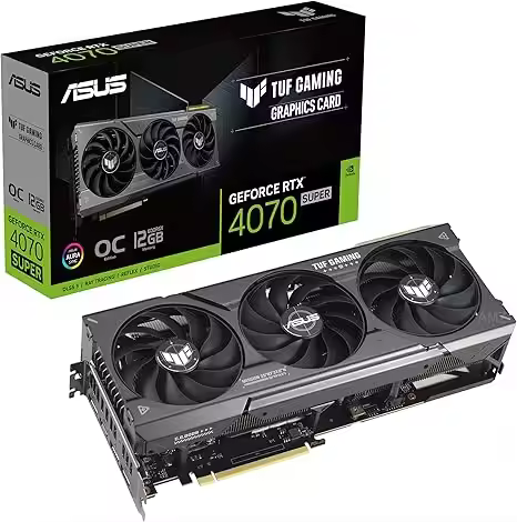 HI ASUS TUF Gaming GeForce RTX 4070 Super OC Edition Gaming Graphics Card