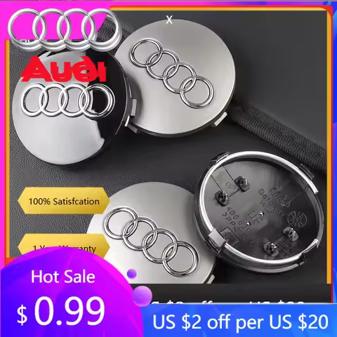 Hub Caps Hot For Audi 4pcs 59mm Audi Emblem Hub Caps Car Wheel Center Wheel Huncaps For Audi A4 B8 A
