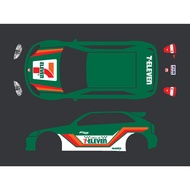 [WHITE TONER] Decal Hotwheels Civic EK9 7-ELEVEN