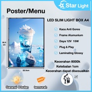 A4 Slim Light Box LED Frame Advertising Portable - LED Menu Light Box