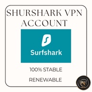 【100% STABLE】 SurfShark VPN Premium|SHARED ACCOUNT |1 DEVICE