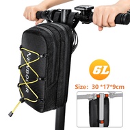 NEWBOLER 6L Large Capacity Bicycle Bag Velcro Scooter Bag Waterproof Hard Shell Electric Bicycle Fro