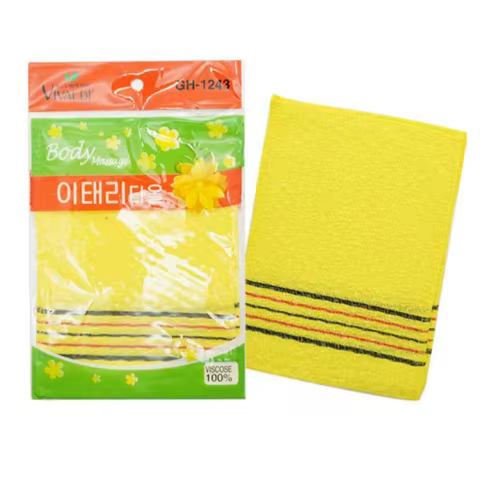 2pcs Korean Exfoliating Mitt Glove Italy Towel Body Skin Scrubber Exfoliating Scrubber for Remove De