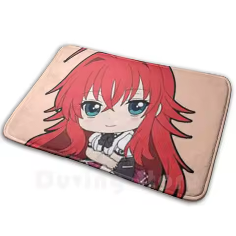 High School Dxd Rias Waifu Chibi Carpet Mat Rug Cushion Soft Chibi Anime Manga Waifu High School Ria
