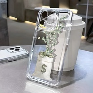 IPhone17 16 15 11 Rich USD Pattern Design iPhone Case, Suitable for 15 14 13 12 11 Pro Max8 7 Plus X