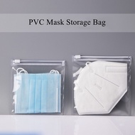 Portable Dust-proof Face Mask Storage Case Mask Storage Zipper Bag Mask Clips Packing Vacuum Sealed Storage Cover