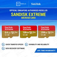 SanDisk Extreme 64GB 128GB 256GB microSD microSDXC UHS-I Memory CARD