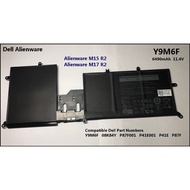 Dell Alienware Y9M6F  P87F  P41E001 P41E P87F001 08K84Y  M15 R2, M17 R2 Series Laptop Notebook Batte