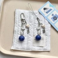 Mary Mobile Holder Keychain Blueberry Pendant Key Holder Stylish Phone Accessory