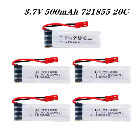 High Rate 3.7V 500mAh 721855 20C Lipo Battery For Udi U815A U818A U819A L6052 L6036 V212 V222 H07 RC