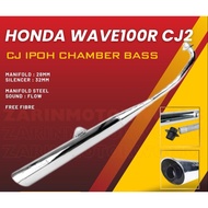 CJ IPOH EXHAUST PIPE FOR WAVE100R CJ2 CHAMBER BASS
