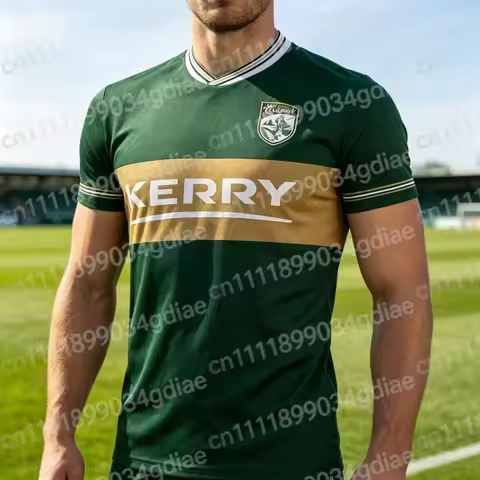 2026 Ireland Kerry Football Jersey Summer Sports Oversize T-shirt Breathable Quick Drying Streetwear