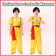 Cambodia Costume for Kids Boy Thai culture suit Teenager Outfit United Nation Costume
