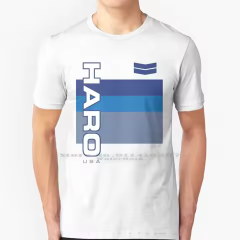 Haro Bmx 1985 Jersey - Blue Grey T Shirt 100% Pure Cotton Bmx Bike Bicycle Bicycles Mtb Rad Et E T M