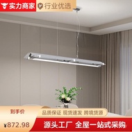 Modern Designer Restaurant Bar Minimalist Lamps Long Strip Lights Office Maza Island Table Chandelie