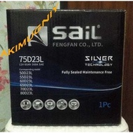 Sail Battery Mf 75D23L 65Ah 12V Cca560 Battery 55D23L Dry Gs Yuasa