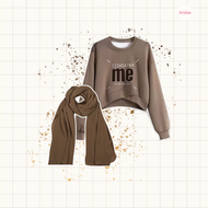 MelodyOutfit - 3in1 One Set Wanita Kekinian (Hijab Sweater Cutbray) OOTD Kekinian Terbaru Set 293