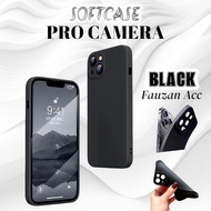 SILICON SOFTCASE MACARON FULL BLACK SAMSUNG A51 4G A71 4G A31 4G CASE CASING PRO CAMERA PROTECTION