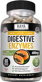 Kaya Naturals Digestive Enzymes with Prebiotics &amp; Probiotics - Constipation &amp; Bloating Relief - Weight Management Pills for Women &amp; Men - Aids Immune Function - Digestion Support - 60 Veggie Capsules