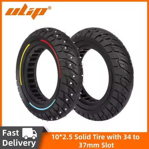 Ulip 10*2.5 Solid Tire with 37mm Slot Inner Honeycomb 10 Inch Anti-slip Off-road Snow Tires for Kugo