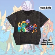Unisex Premium Indigo Park Washed Kids T-Shirt
