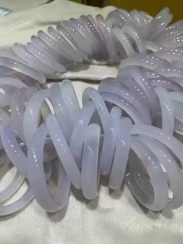flat bar jade stone for woman bracelets jewelry Natural chalcedony purple jade bangle bangles for wo