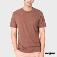 GALLOP : Mens Wear เสื้อยืดคอกลม ผ้าทอพิเศษ ECO Tees รุ่น GT9141 โทนสี Fashion มี 3 สี Brick - แดงอิฐ Sage - เขียวอมเทา  Khiaomakok - เขียวมะกอก