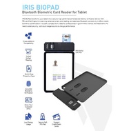 iris biopad bluetooth biometric card reader for tablet