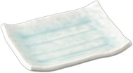 Mino Ware 20722474 Long Plate, Commercial Use, Made in Japan, 7.0 x 5.3 x 1.6 inches (17.5 x 13.5 x