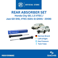 SACHS Shocks Absorber Rear Set Honda City SEL I-DSI GD8 /Jazz I GD i-DS - (2004 - 2008) | 313 604