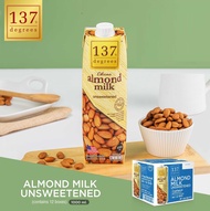 137 Degree Real Almond Unsweetened Non Dairy Milk 1 Liter