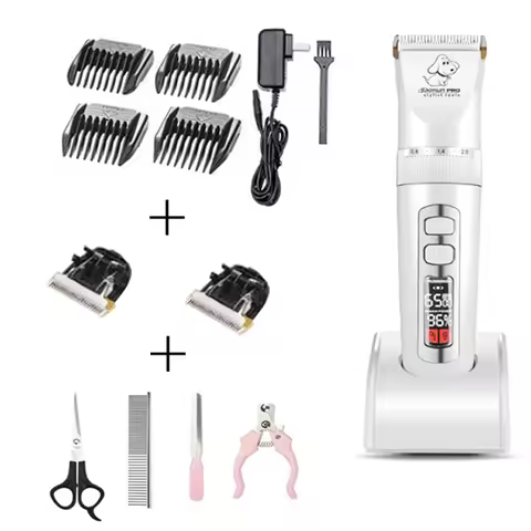 Baorun P9 P3 Clipper Dogs Professional LCD Pet Cat Clippers Electrical Grooming Trimmer Rechargeable