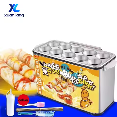 Electric Automatic Omelette Egg Roll Maker Cooking Eggs Cup Sausage Machine
