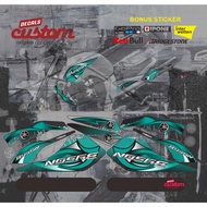 Yamaha Byson transparent sticker, transparent uv striping, Byson decal, Yamaha Byson motorbike