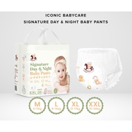 Iconic Babycare Signature Day & Night Baby Diaper Pants M44/L38/XL32/XXL28 (Pack)