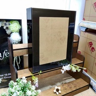 Acry Custom Frame Mahar 30x40 Cm Black Acrylic Wedding Dowry