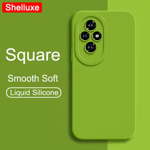 For Honor200 Case Shelluxe Square Liquid Silicone Soft Cover For Huawei Honor 200 Pro 200Pro Shockpr