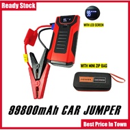 99800mAh Car PowerBank Upgraded Jump Starter Car Emergency Jumper Power Bank Jumper Kereta With Bag