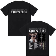Rapper QUEVEDO Buenas Noches T-shirt Lelaki Wanita Pakaian Kasual T-Shirt Fesyen Hip Hop Lengan Pend