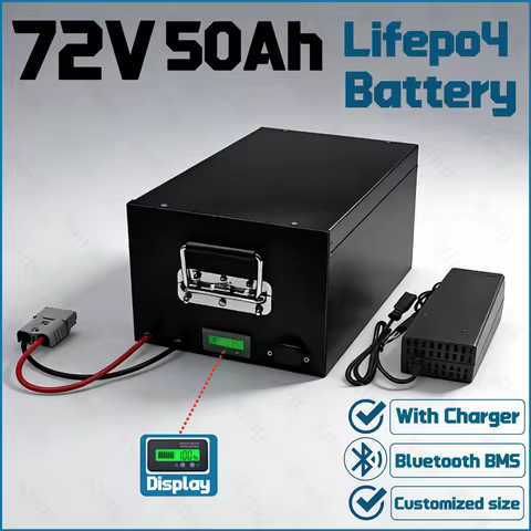 King-72V 50Ah lithium lifepo4 rechargeable battery pack 3000W 5000W 6000W 8000W for Vehicles、 Fishin