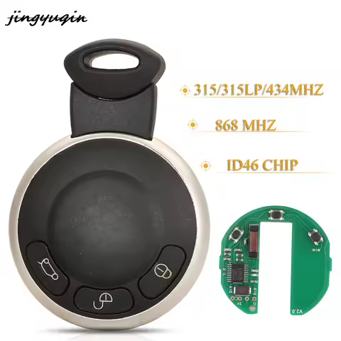 jingyuqin KR55WK49333 315/ 433/ 868MHz ID46 PCF7953 Remote Smart Key for BMW MINI COOPER S ONE D CLU