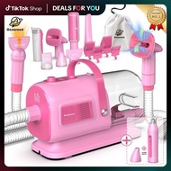 OFERTAS PARA VOCÊ DURANTE OS DIAS: Aspirador e Secador para Cães Geoorood para Remoção de Pelos, Kit